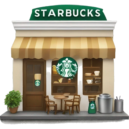 Café starbucks emoji