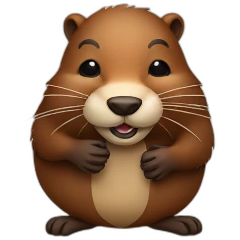 drunk beaver emoji