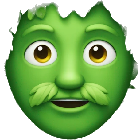 Green man emoji