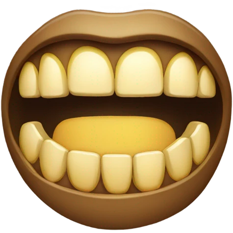 emoji with gold teeth emoji