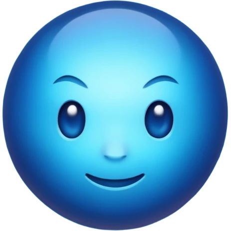 blue hot  emoji