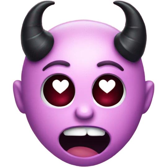 Heart with devil horns emoji