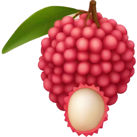 Lychee emoji