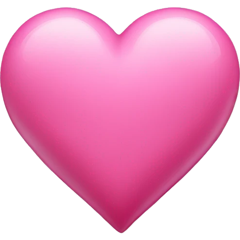 Pink heart with rebon emoji
