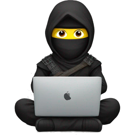 Ninja with laptop emoji