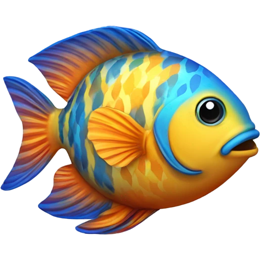 colorful fat fish emoji