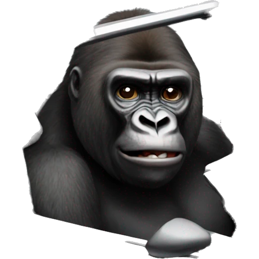 Gorilla in a corvette  emoji