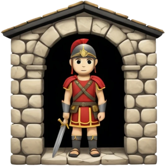 soldier barracks, roman emoji