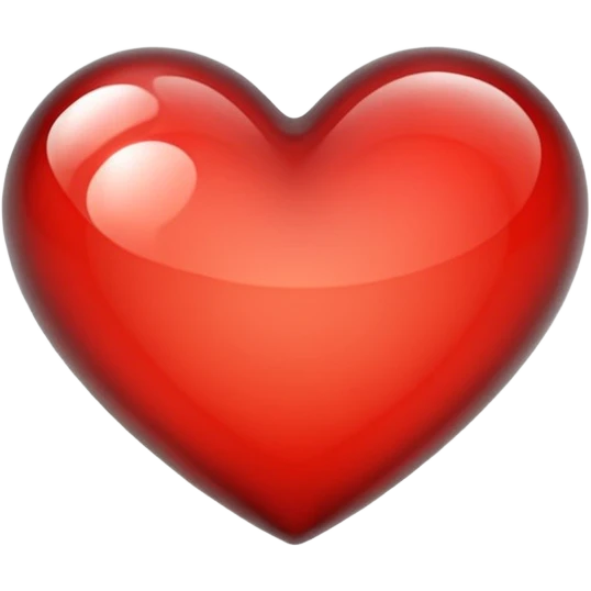 heart with a glass effect emoji
