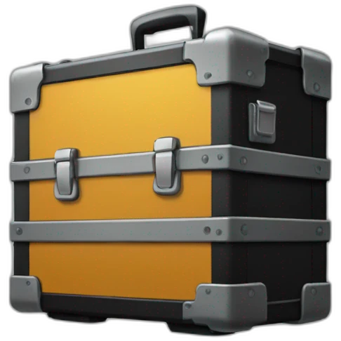 black flightcase open emoji