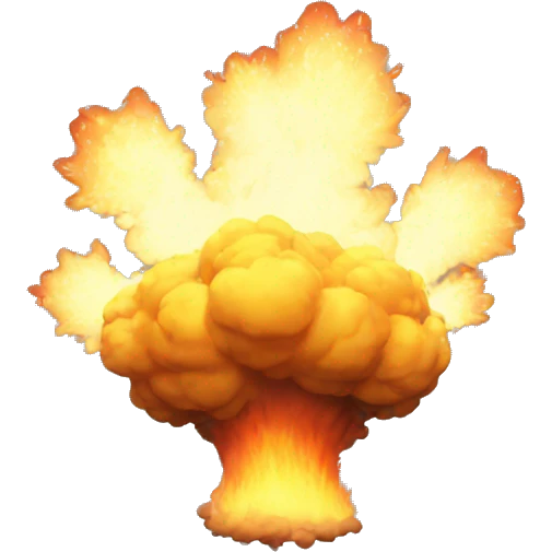 small explosion emoji