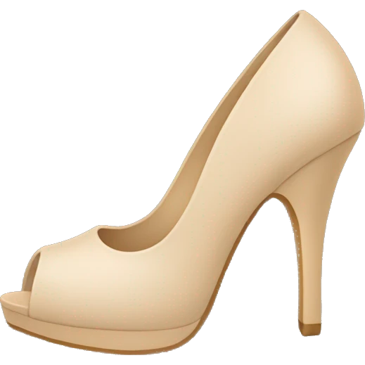 Beige heel emoji