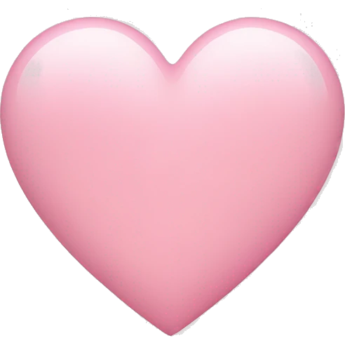 light pink heart emoji