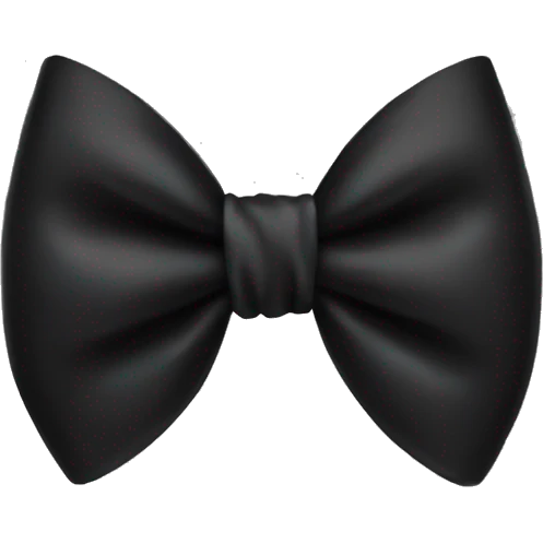 Black bow  emoji