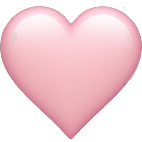 light pink heart emoji