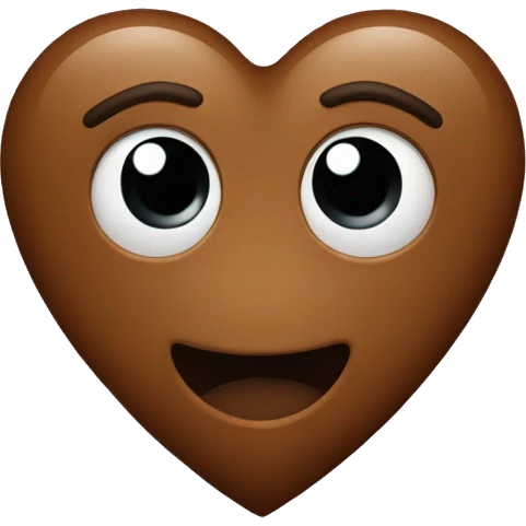 Brown heart emoji