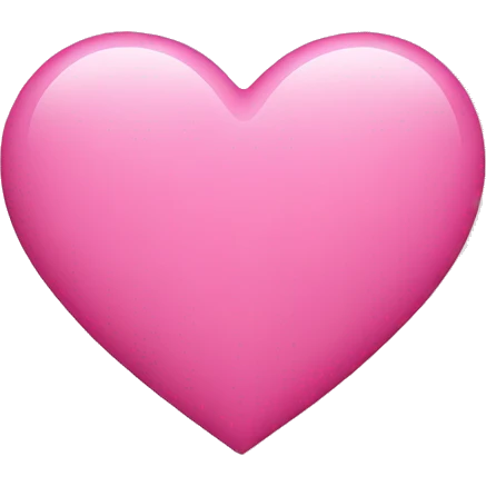 Pink love heart  emoji