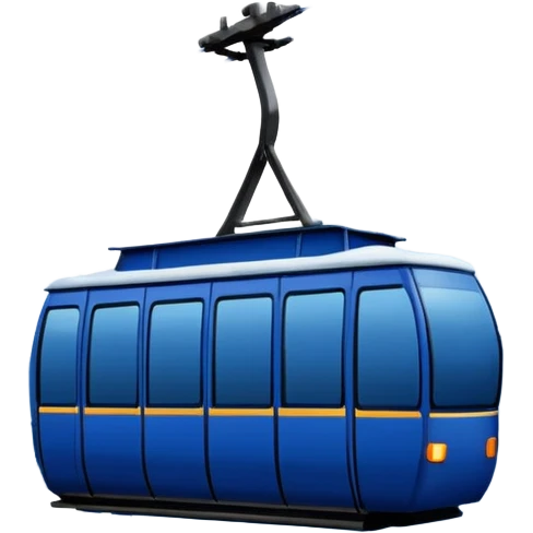 create cablecsr emoji in winter witht he logo of Bergbahnen Adelboden Lenk. make it dark blue. and add the words: Lenk  emoji