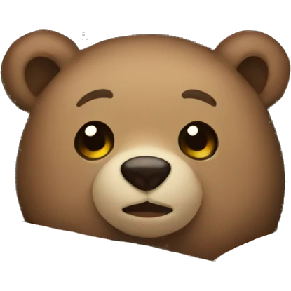 bear cozy in blanket emoji