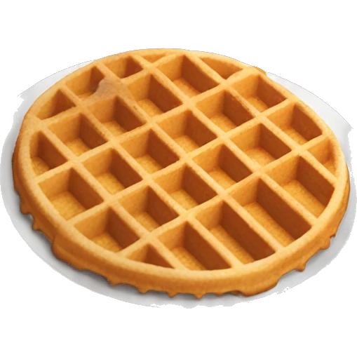waffle made with eggs emoji