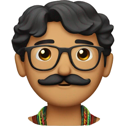 mexican with mstache an d glasses he is form raenclaw emoji
