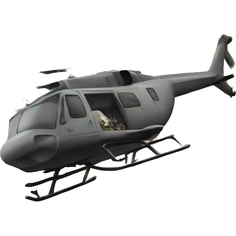 helicopter flying over a destroyed city  emoji