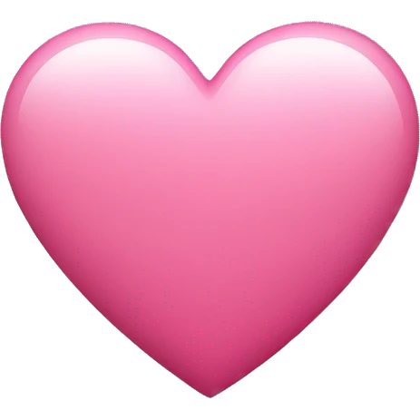 Pink heart  emoji