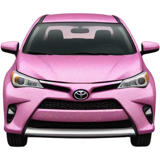Pink Toyota XSE with glitter  emoji