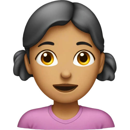 Girl cupping her ear to indicate she’s listening  emoji