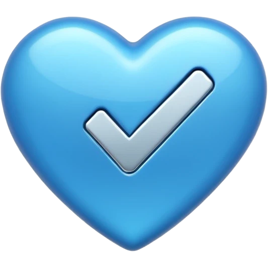 Blaues häckchen emoji