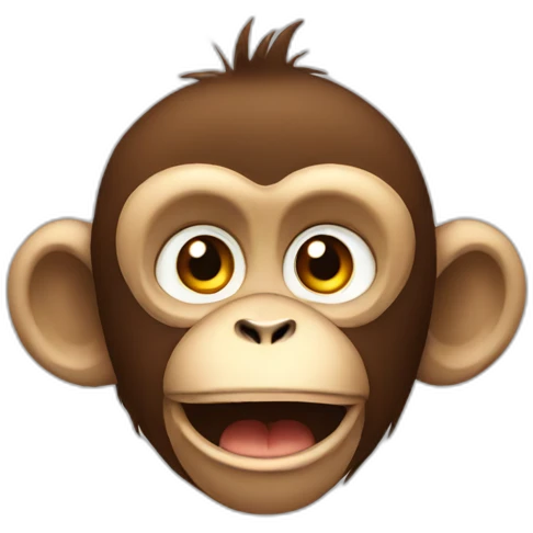 Cringe monkey emoji