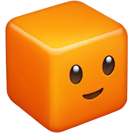 orange cube emoji