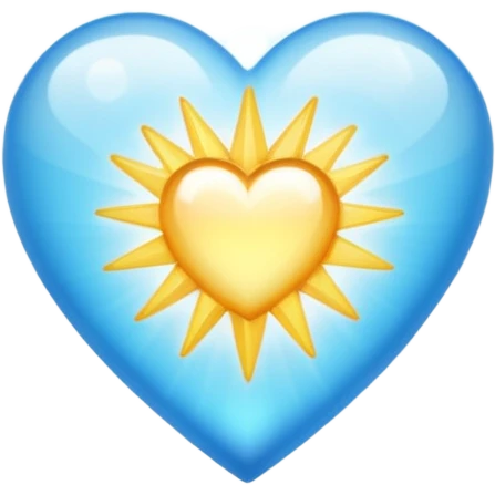 white heart with starburst center emoji