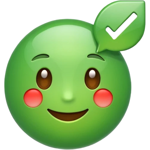 Можно смайлик галочки как в тикток emoji