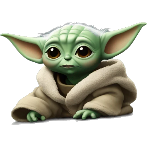 
baby yoda on top of a car emoji