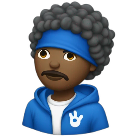 Crip peace emoji
