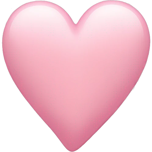 Light pink heart emoji