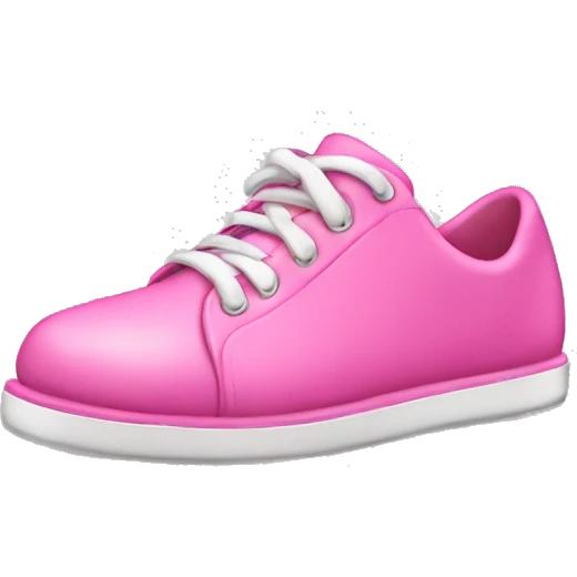 a pink shoe emoji