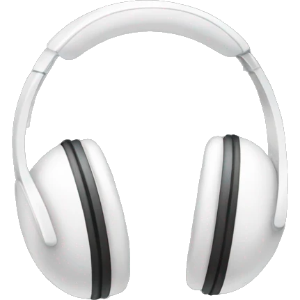 White headphones  emoji