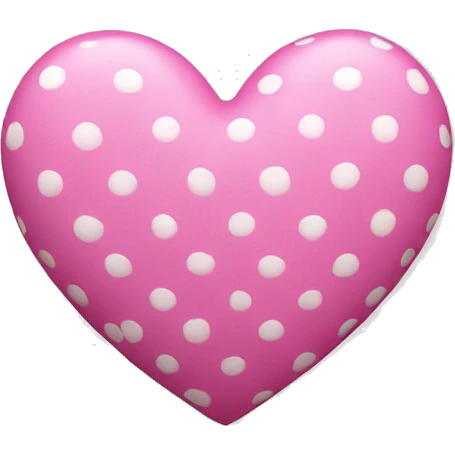 pink heart with white dots emoji