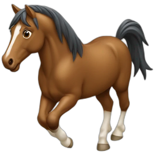 Cheval qui saute emoji