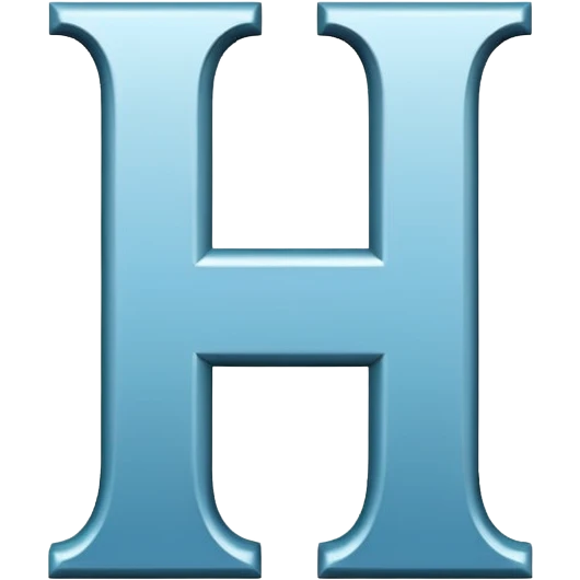 squared Latin capital letter H, bold, simple emoji