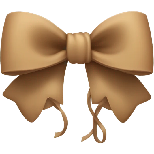 Light Brown bow  emoji