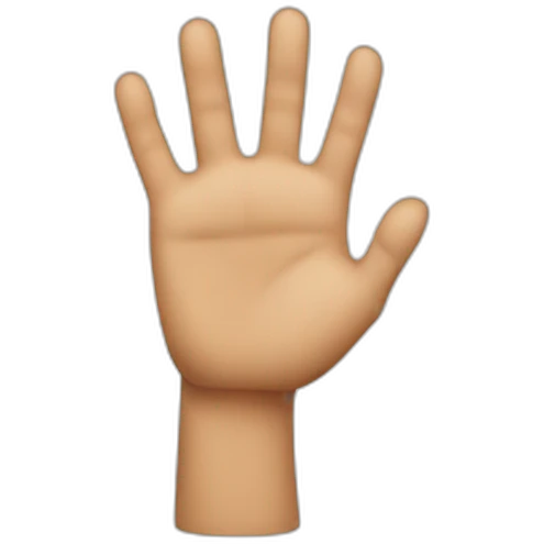 mano señalado emoji