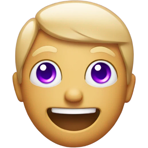 A wink emoji with Purple Heart eyes emoji