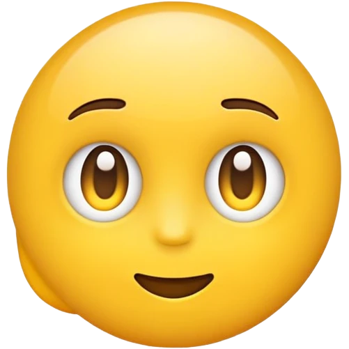 Emoji looking sideways trying to someone’s attention emoji