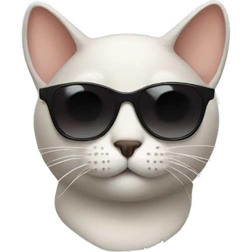 Cat with sunglasses emoji