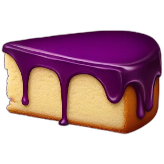Plum cake emoji