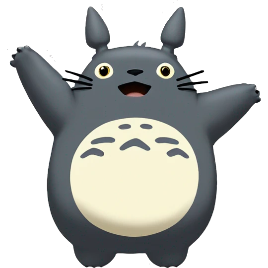 Totoro the main character of the movie of the Studio Ghibli “My Neighbor Totoro” emoji