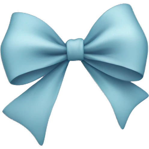 Bow with a heart emoji